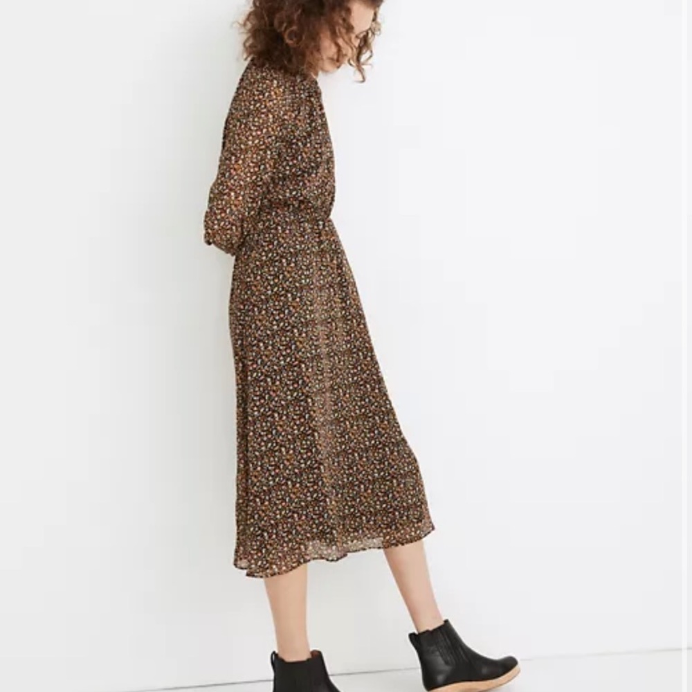 Madewell Georgette Midi Dress in Folktale Paisley